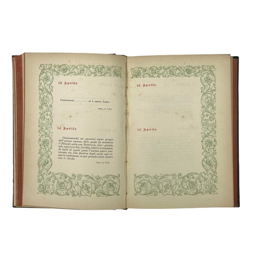 469 - BARBERA, G (Ed) Fior Da Fiore Dalle Opere Di Dante Green cloth boards with gilt lettering to front, ... 