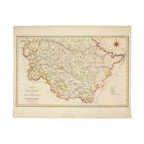 475 - A New Map Of Yorkshire Divided into Ridings & C 3rd Edition, corrected to 1818 Copper engraving with... 