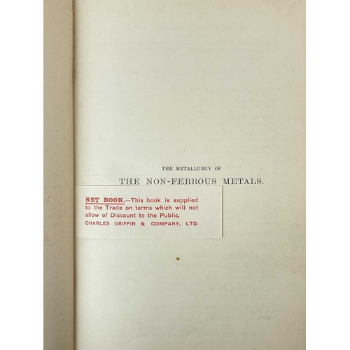 497 - (Metallurgy) L. De Launay. 'gites Mineraux et Metalliferes,' two volumes, uniform red cloth with sil... 