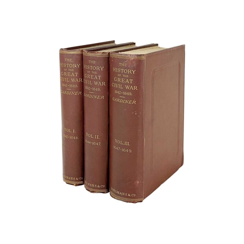 499 - Samuel R. Gardiner History of the Great Civil War Three volumes, 1642-1644, 1644-1647 and 1647-1649,... 