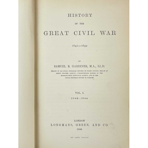 499 - Samuel R. Gardiner History of the Great Civil War Three volumes, 1642-1644, 1644-1647 and 1647-1649,... 