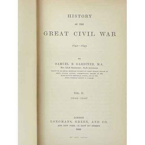 499 - Samuel R. Gardiner History of the Great Civil War Three volumes, 1642-1644, 1644-1647 and 1647-1649,... 