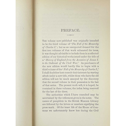 499 - Samuel R. Gardiner History of the Great Civil War Three volumes, 1642-1644, 1644-1647 and 1647-1649,... 