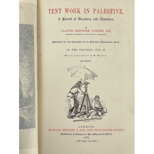 510 - (MS Mrs. Ellen Raynard) Claude Reignier Conder Tent Work in Palestine. A Record of Discovery and Adv... 