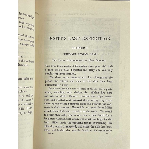 63 - (Antarctic Exploration) Leonard Huxley (ed) Scott’s Last Expedition in Two Volumes. Vol I Being Jour... 