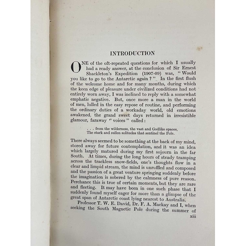 65 - (Antarctic Exploration) Douglas Mawson The Home of the Blizzard. Being the Story of the Australasian... 