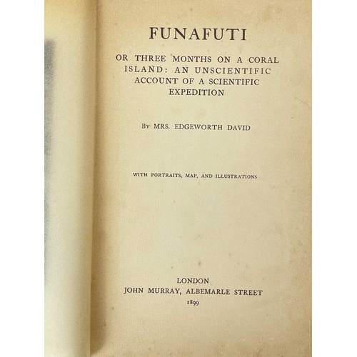 67 - (Kiribati and Tuvalu Islands) 'The Atoll of Funafuti, Ellice Group: Its Zoology, Botany, Ethnology, ... 