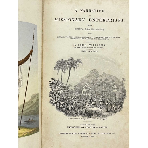 75 - (South Sea Islands) John Williams Narrative of Missionary Enterprises in the South Sea Islands; With... 