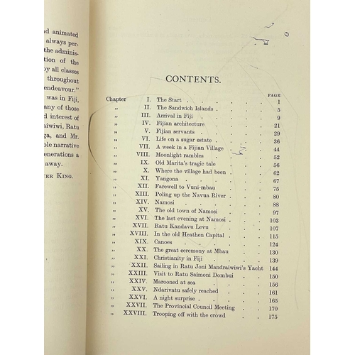 76 - (The Fijian Islands) Ten good works Agnes Gardner King. 'Islands Far Away. Fijian Pictures with Pen ... 