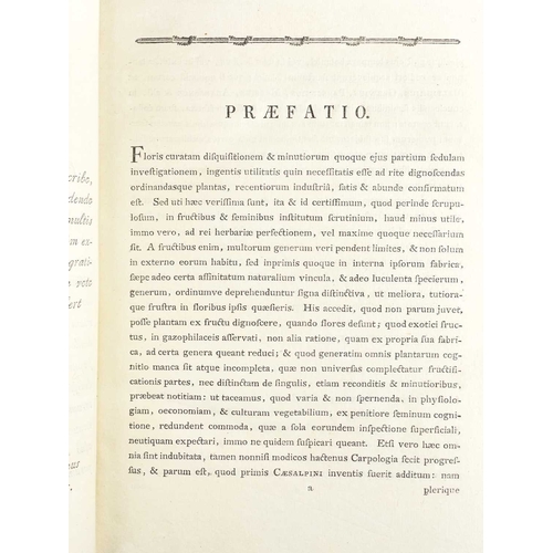 8 - (Botany) Josephus Gaertner De fructibus et seminibus plantarum Three volumes, two hundred and fiftee... 