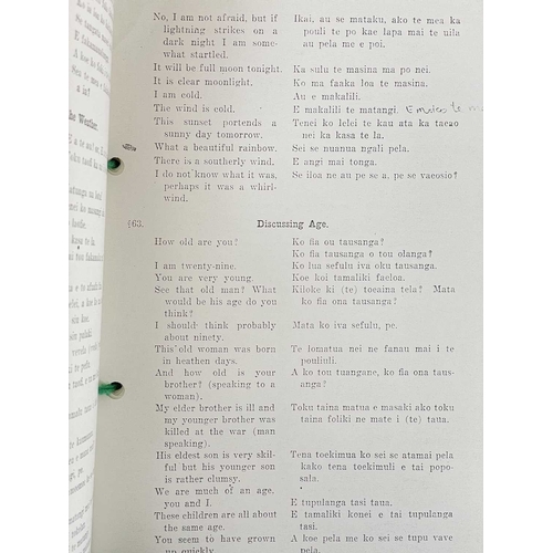 89 - Kiribatian and Tuvaluan Nineteen scarce works Donald Gilbert Kennedy. 'Te Ngangana A Te Tuvalu. Hand... 