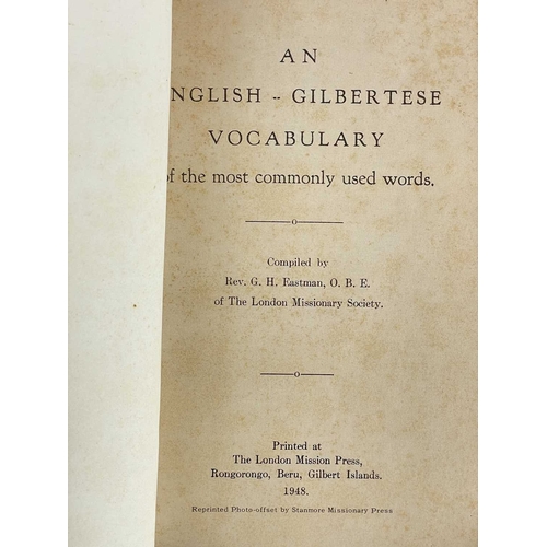 89 - Kiribatian and Tuvaluan Nineteen scarce works Donald Gilbert Kennedy. 'Te Ngangana A Te Tuvalu. Hand... 