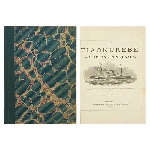 101 - (Early Hawaiian publishing and Ōlelo Hawaiʻi) Te Tiaokurebe Ae Taekan Aron Aonaba Second edition, re... 