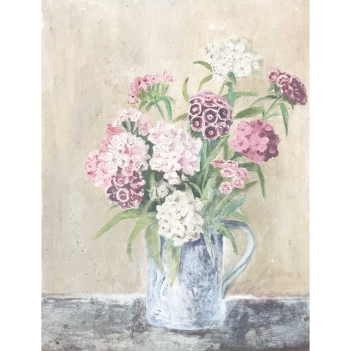 1092 - Frederick ROBERTS JOHNSON (1900-1986) Two Floral Studies Each oils, one signed, 75cm x 52cm and 55cm... 