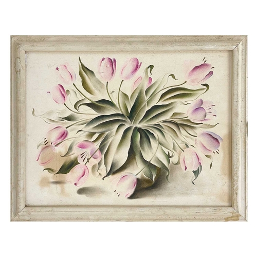 1094 - Frederick ROBERTS JOHNSON (1900-1986) Stylized Floral Studies Three works, each pastel on board, one... 