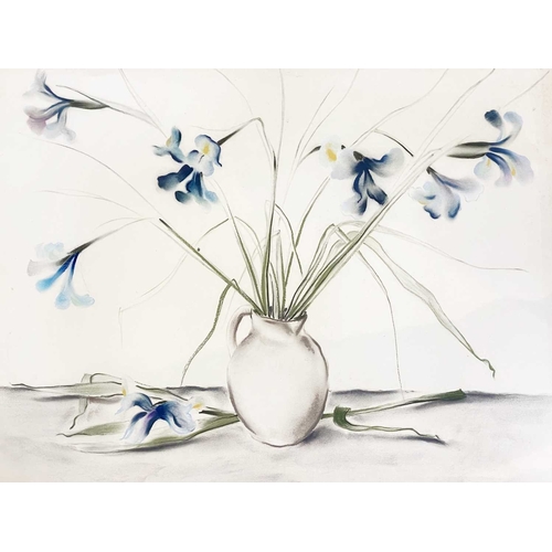 1107 - Frederick ROBERTS JOHNSON (1900-1986) Six Floral Studies Mixed media on paper, one signed, each 64cm... 