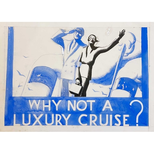 1146 - Arthur WRAGG (1903-1976) Five Works Mixed media, including cruise advertising imagery and 'The Prome... 