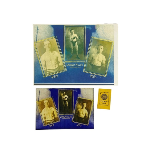 116 - (Boxing) Miller boxing family ephemera Residual boxing, employment and war service memorabilia of th... 