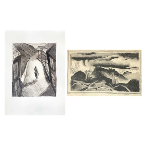 1163 - Arthur WRAGG (1903-1976) Two Works Each charcoal, one on paper and one on card, unsigned, image size... 