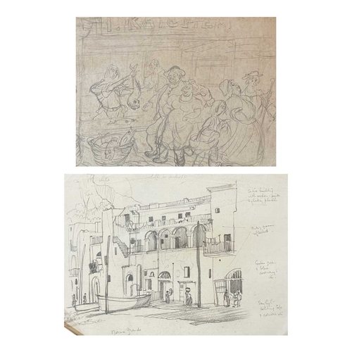 1171 - Frederick ROBERTS JOHNSON (1900-1986) A selection of works The Workshop, graphite and charcoal on pa... 