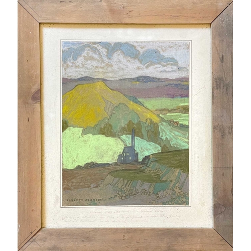 1172 - Frederick ROBERTS JOHNSON (1900-1986) Looking Over Dartmoor - Glorious Devon Pastel on card, signed,... 