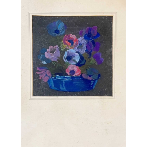 1173 - Frederick ROBERTS JOHNSON (1900-1986) Three floral works Three pastel works, two on card and one on ... 