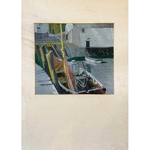 1175 - Frederick ROBERTS JOHNSON (1900-1986) Two fishing boat studies Each pastel on card, one signed, 31cm... 