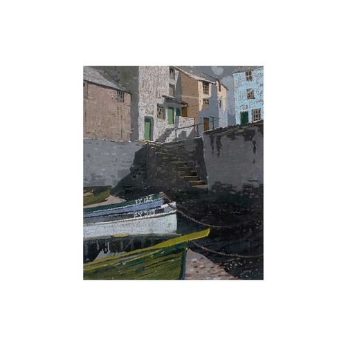 1176 - Frederick ROBERTS JOHNSON (1900-1986) Two harbour views of Polperro Each pastel on card, 27cm x 22.5... 