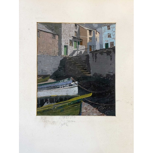 1176 - Frederick ROBERTS JOHNSON (1900-1986) Two harbour views of Polperro Each pastel on card, 27cm x 22.5... 