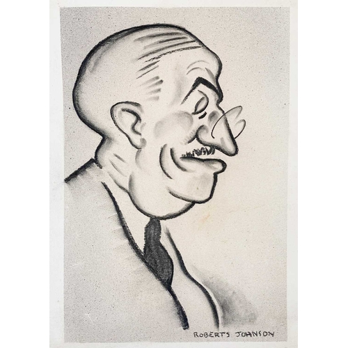 1191 - Frederick ROBERTS JOHNSON (1900-1986) M. Andre Tardieu, former Prime Minister of France Pastel on pa... 