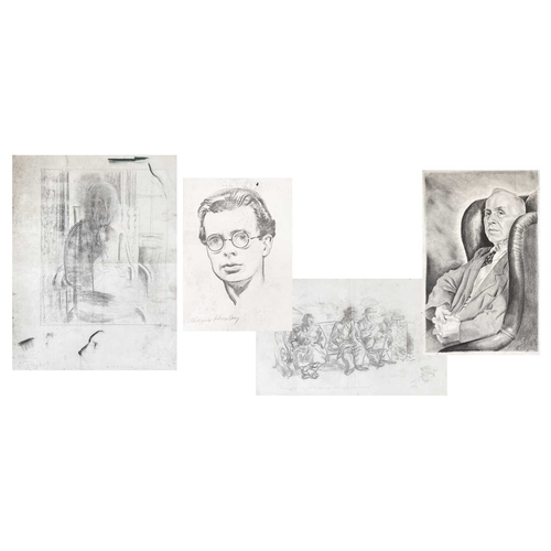 1192 - Frederick ROBERTS JOHNSON (1900-1986) Aldous Huxley Portraits of Aldous Huxley, 39cm x 26cm and a ge... 