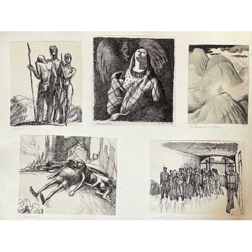 1197 - Arthur WRAGG (1903-1976) Nine Works Each pen and ink, one signed, one sheet double-sided with anothe... 