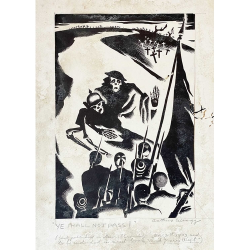 1199 - Arthur WRAGG (1903-1976) Ye Shall Not Pass from 'Jesus Wept' Print, signed and titled, first publish... 