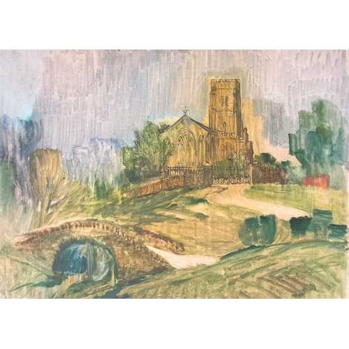 1203 - Frederick ROBERTS JOHNSON (1900-1986) Six Works MIxed media, including oils and watercolour, two sig... 