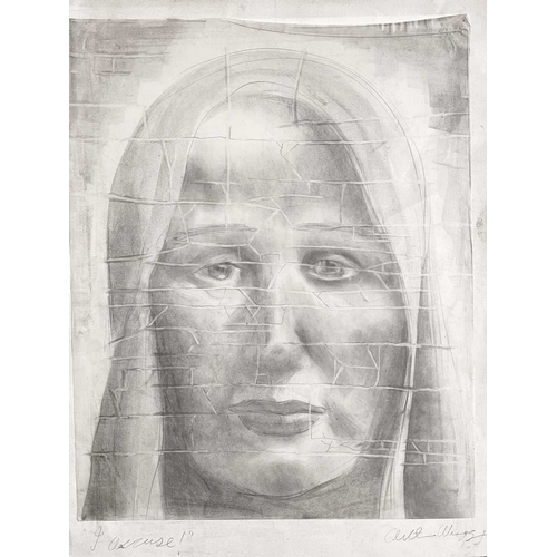 1207 - Arthur WRAGG (1903-1976) I Accuse Graphite on paper, signed and titled, 64cm x 51cm; together with f... 