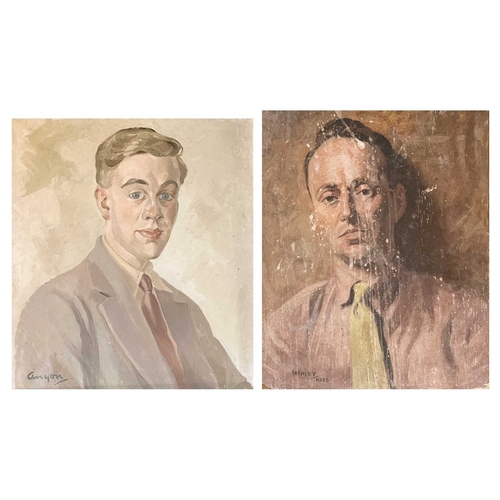 1212 - Frederick ROBERTS JOHNSON (1900-1986) Nine Works, mostly portrait studies A range of media including... 