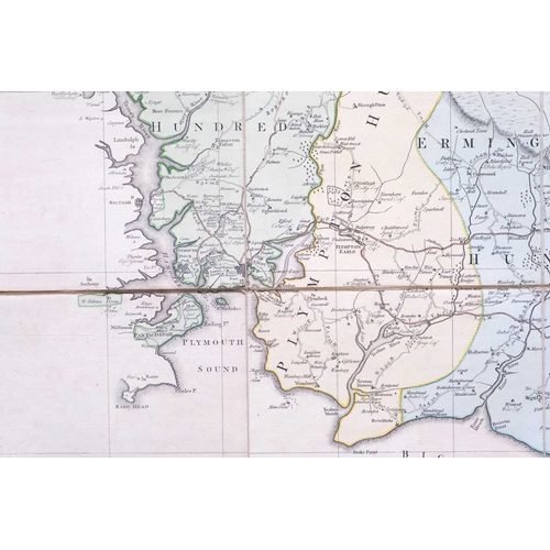 14 - (Devon) Benjamin Donn A Map of the County of Devon, with the City of Exeter Large format engraved co... 