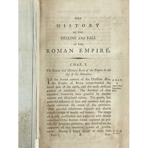 17 - (Bindings) Edward Gibbon The History of the Decline and Fall of the Roman Empire Twelve volumes, uni... 