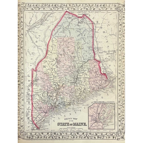 24 - (United States of America) MITCHELL, Samuel Augustus Mitchell's New General Atlas, Containing Maps o... 