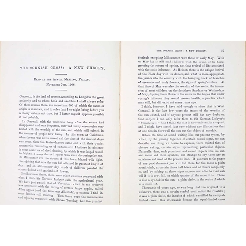 244 - (Cornwall) R. A. Courtney A Passel of Ould Traade. Being Sundry Papers Read at Meetings of the Penza... 