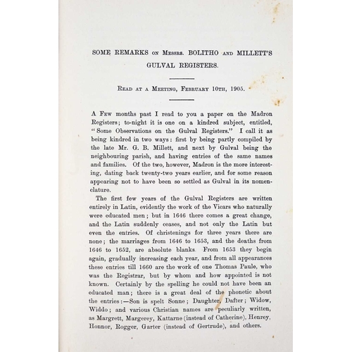 244 - (Cornwall) R. A. Courtney A Passel of Ould Traade. Being Sundry Papers Read at Meetings of the Penza... 