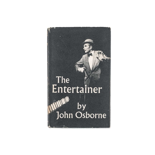 249 - John Osborne The Entertainer First edition, small nibbles to unclipped dj, with a theatre programme ... 