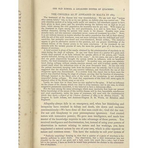 250 - Ferdinand Dupre Orthodox Or Allopathic Medicine: What Is It? First edition, rebound in a full purple... 