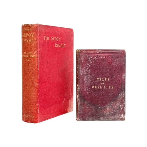 258 - Two works Lt-Gen McLeod Innes VC. 'The Sepoy Revolt’,' second edition, original red cloth with some ... 