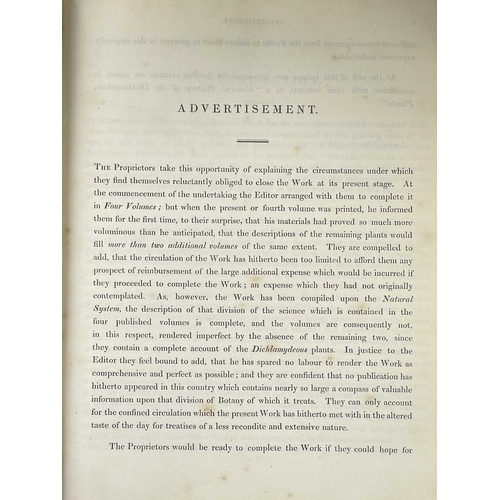 266 - (Botany) George Don A General History of Dichlamydeous Plants, Four volumes, contemporary half calf ... 