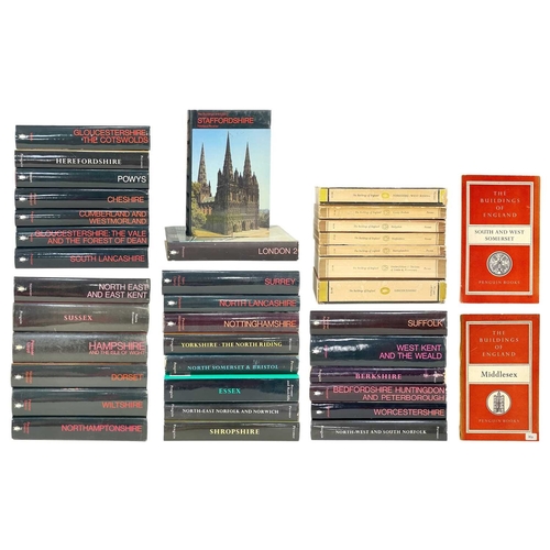 271 - Pevsner Thirty eight works With twenty nine being hardbacks with mostly unclipped dj's, mostly in vg... 