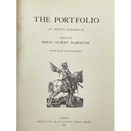 278 - HAMERTON, Philip George (editor) The Portfolio. An Artistic Periodical Three volumes; 1876 being a h... 