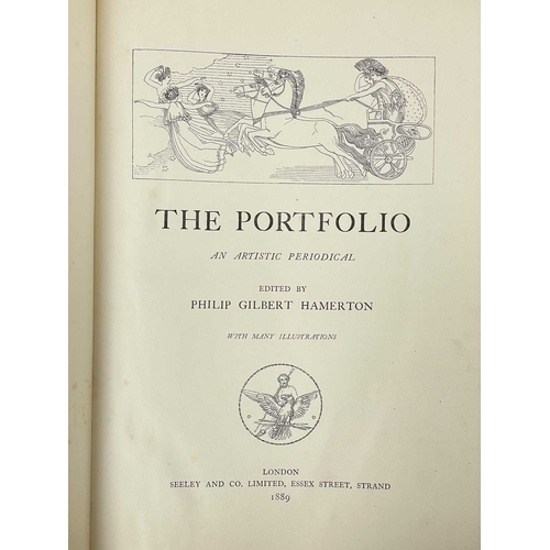 278 - HAMERTON, Philip George (editor) The Portfolio. An Artistic Periodical Three volumes; 1876 being a h... 