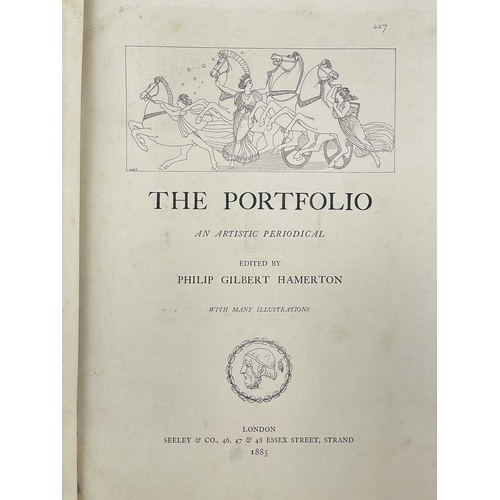 279 - HAMERTON, Philip George (editor) The Portfolio. An Artistic Periodical Three volumes; 1885 bound in ... 