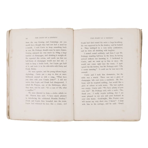 280 - George & Weedon Grossmith The Diary of a Nobody The English Library No.158, printed thin card wraps ... 